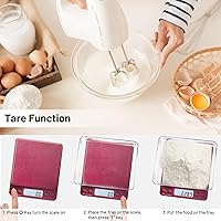 Vista 4 de Fuzion Báscula digital de 0.03 oz de precisión, 105.82 oz (105.82 oz) Mini báscula de alimentos para hierbas, especias, joyas, oro, pequeña báscula