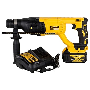 DEWALT DCH133M1 18V Li-ion 26mm SDS-Plus 3-Mode 2Kg Cordless Hammer with Brushless Motor and 1x4.0Ah Battery