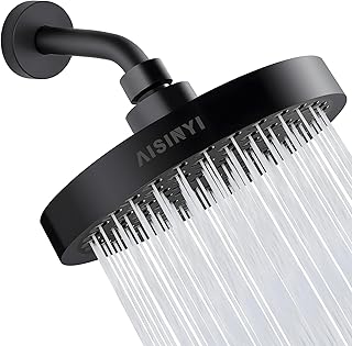 High Pressure Rainfall Shower Head, 6 Inches Luxury Modern Showerhead wi...