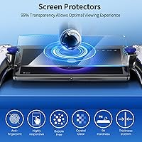 Vista 6 de FYOUNG 3 in 1 Accessories Bundle for Playstation Portal, Carrying Case & Hard PC Clear Cover Skins Set with Screen Protector, Protective Shell Negro