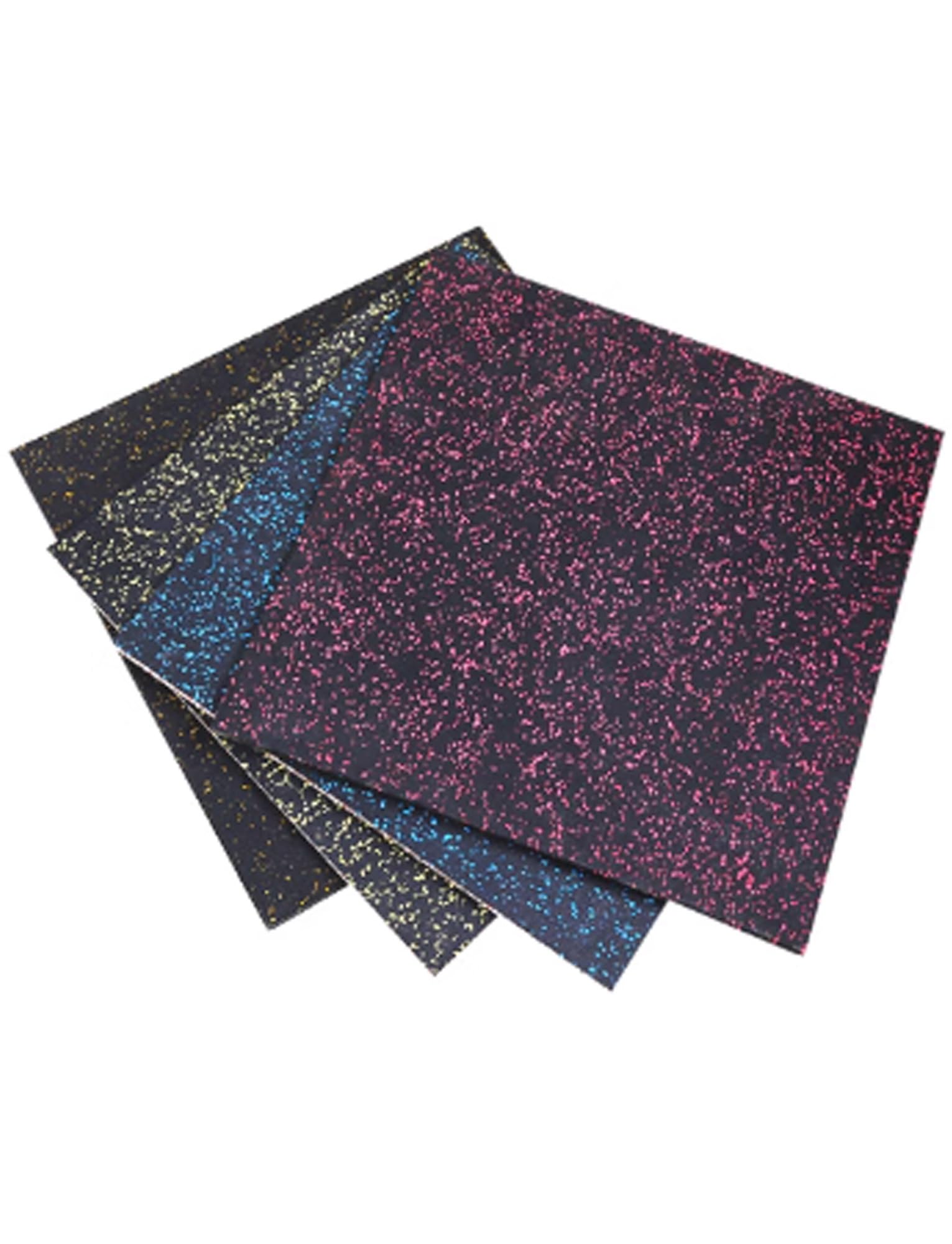 Piastrelle for pavimenti in gomma piena for palestra, 20 x 20 pollici, ammortizzanti, ad incastro, resistenti, for esercizi, protezione del pavimento for attrezzi sportivi domestici(Size3,1in/20in)