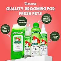 Vista 24 de TropiClean No Rinse Waterless Cat Shampoo Dandruff Treatment Moisturizing Dry Shampoo for Dry Skin USA Made Aqua de Coco Scent 7.4oz.