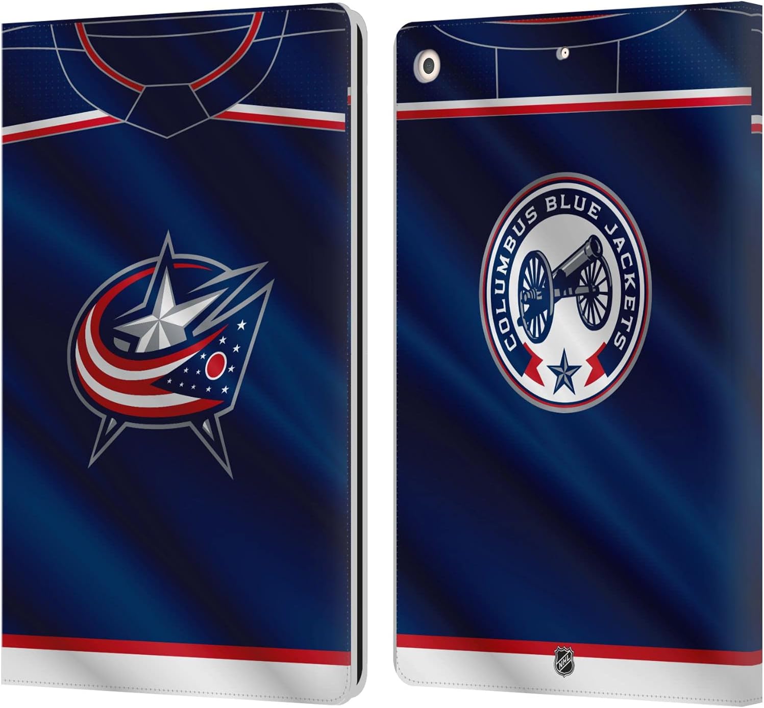 Head Case Designs Officially Licensed NHL Jersey Columbus Blue Jackets Leather Wallet Case Compatible with Apple iPad 10.2 2019/2020/2021