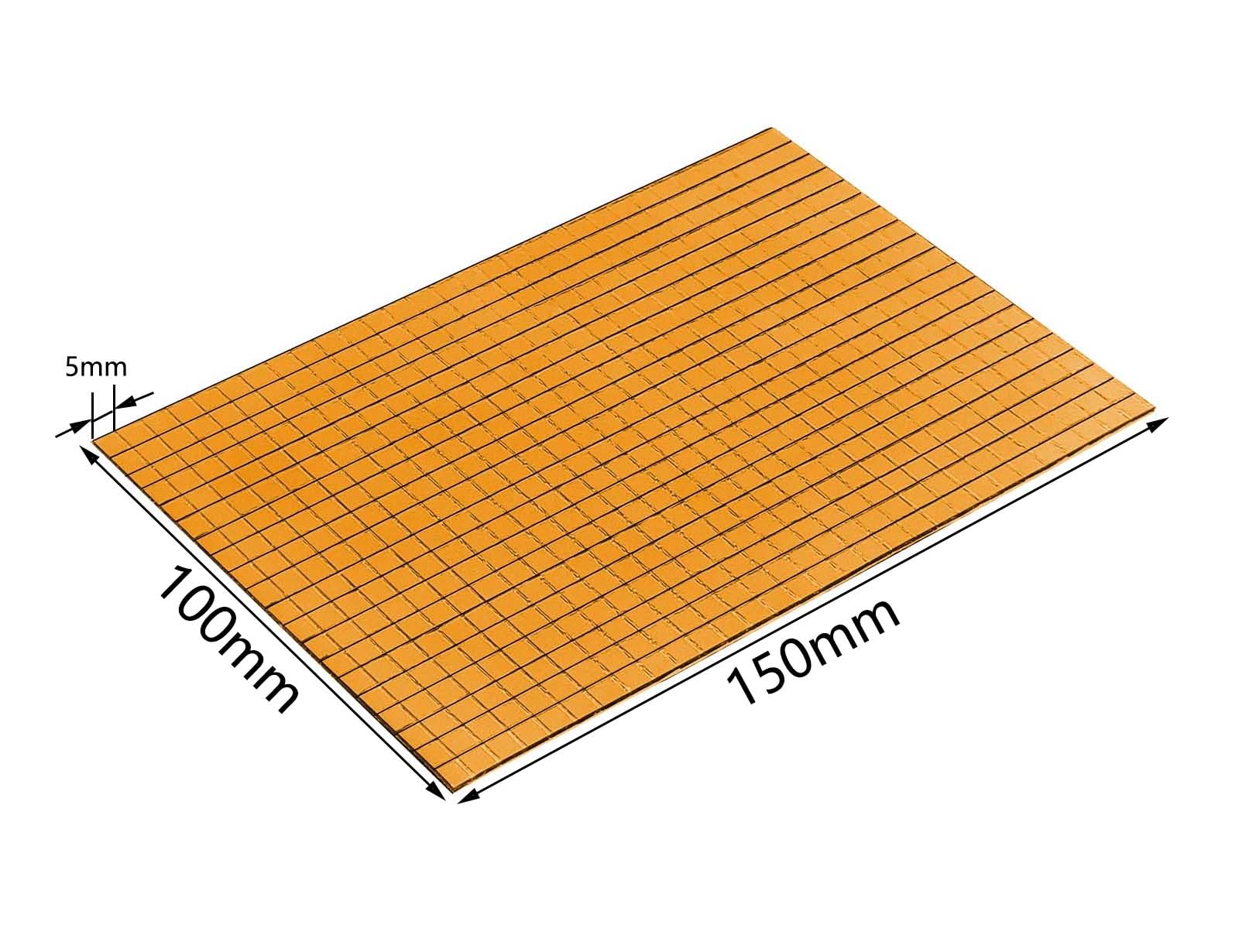 Image secondaire de Autocollants Mosaïque Miroir Orange - 12000 Carreaux 5x5mm pour Décoration