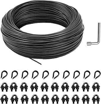 hannger String Light Hanging Kit Outdoor, Full Black Globe String ...