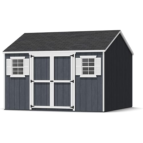12x12 Value Workshop Shed with Operable Windows, Outdoor Wood Storage Do-It-Yourself Precut Kit