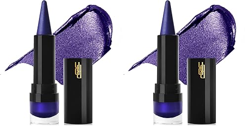 Black Radiance Metalicious - Escultor de labios metálico, color morado (violeta) (paquete de 2)