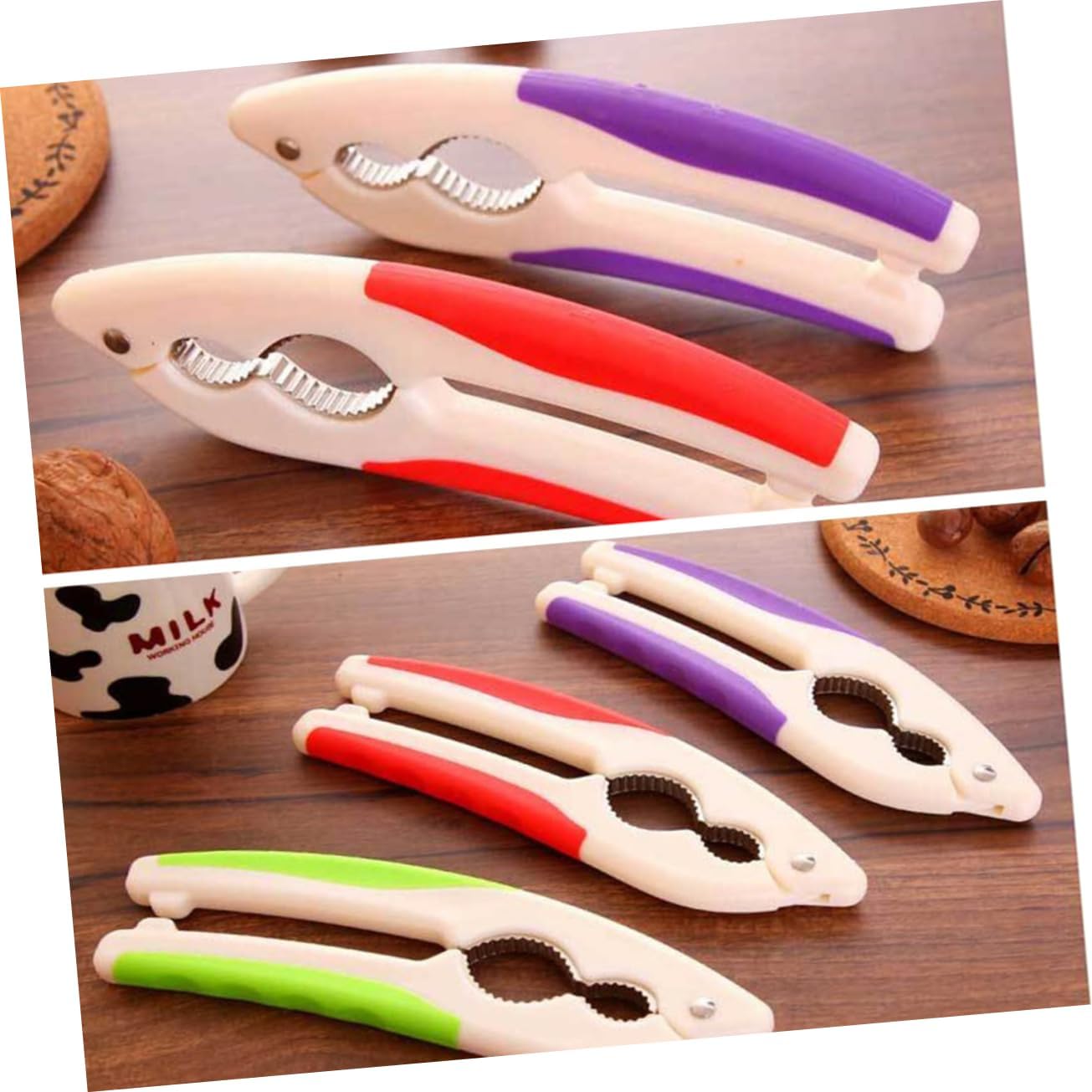 Nut Cracker Walnut Opener Heavy Duty Zinc Alloy with Non Slip Handle