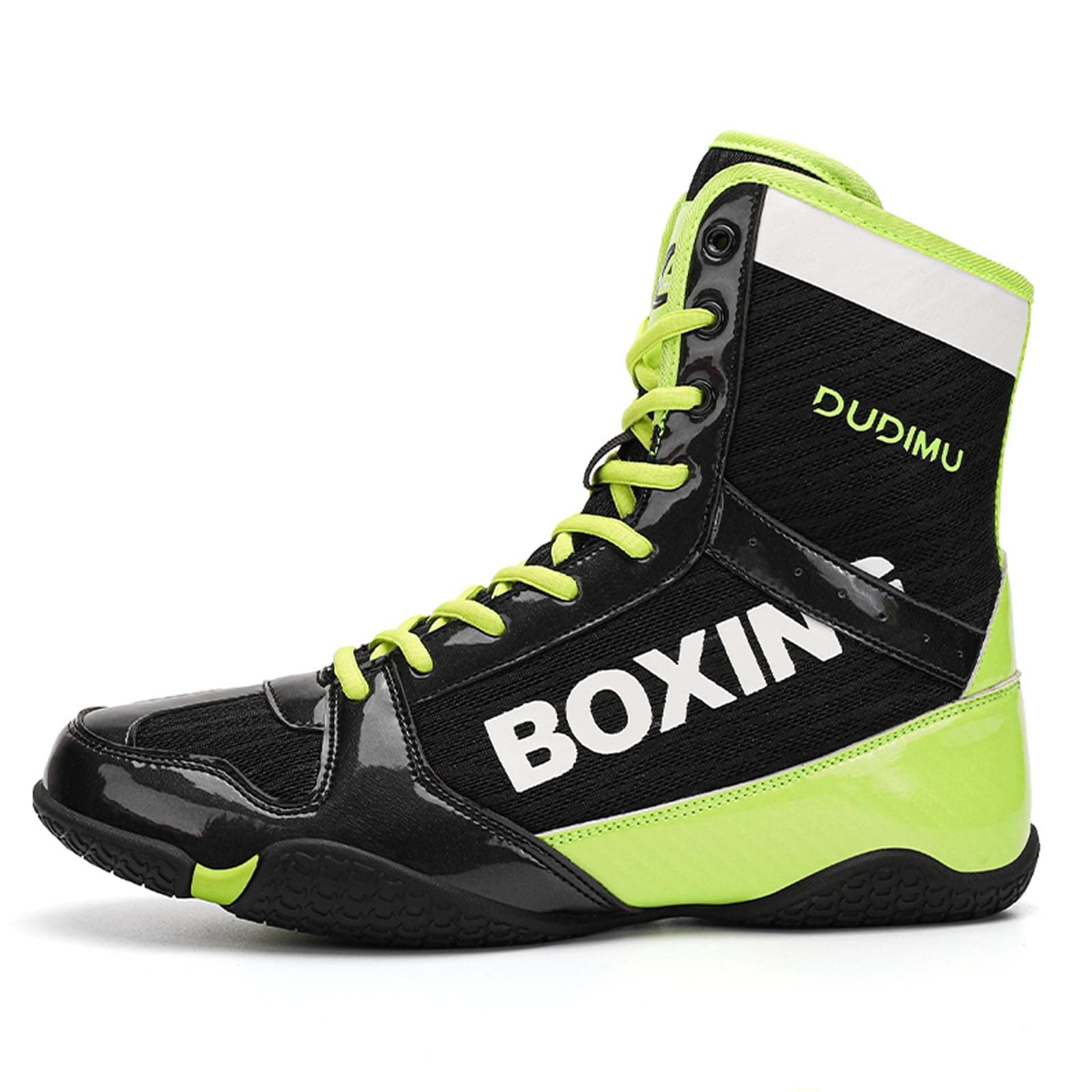 Zapatillas De Entrenamiento De Lucha para Hombres Y Mujeres - Zapatos Profesionales Antideslizantes Adecuados para Lucha Y Levantamiento De Pesas Unisex,Verde,40 EU
