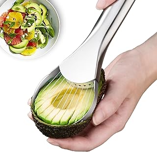 Choxila Avocado Slicer Tool - 2-in-1 Stainless Steel Avocado Cutter Slicer and Avocado Pit Remover