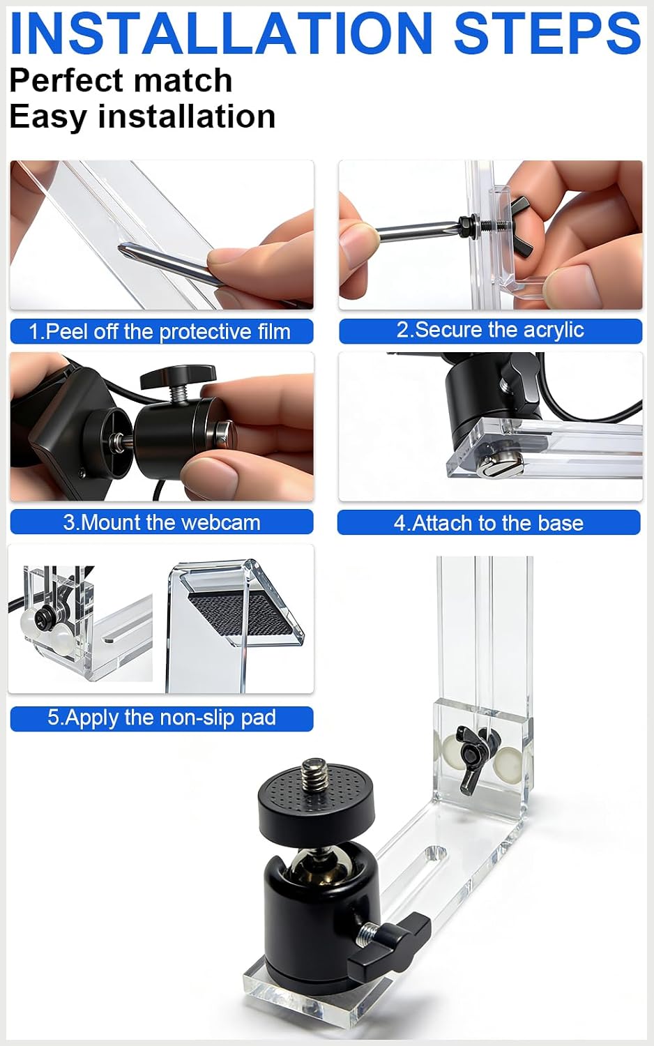 M1 Pro Webcam Mount for Monitor