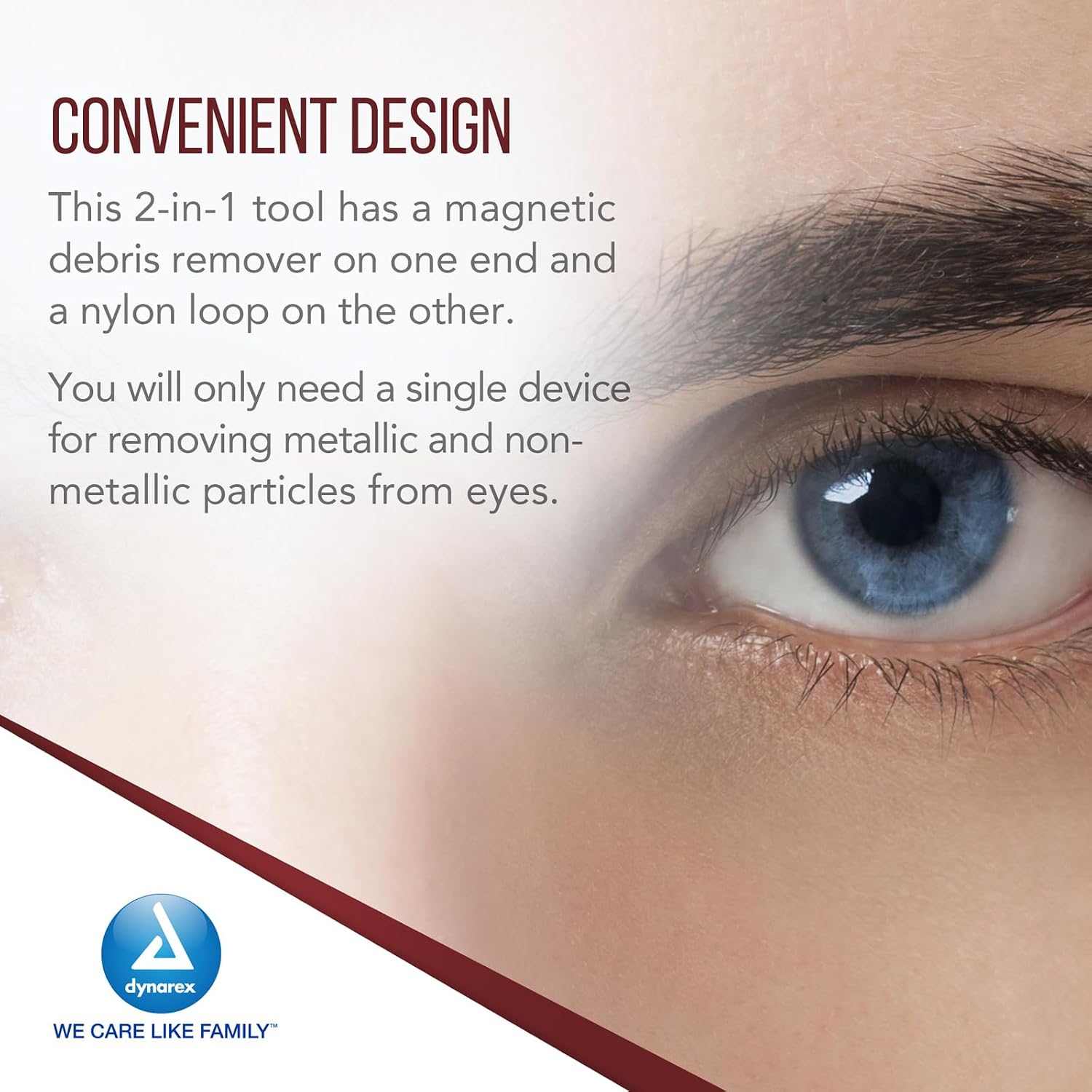 Dynarex 4203-BX Eye Magnet with Loop, 4.9" Length, Pack of 25
