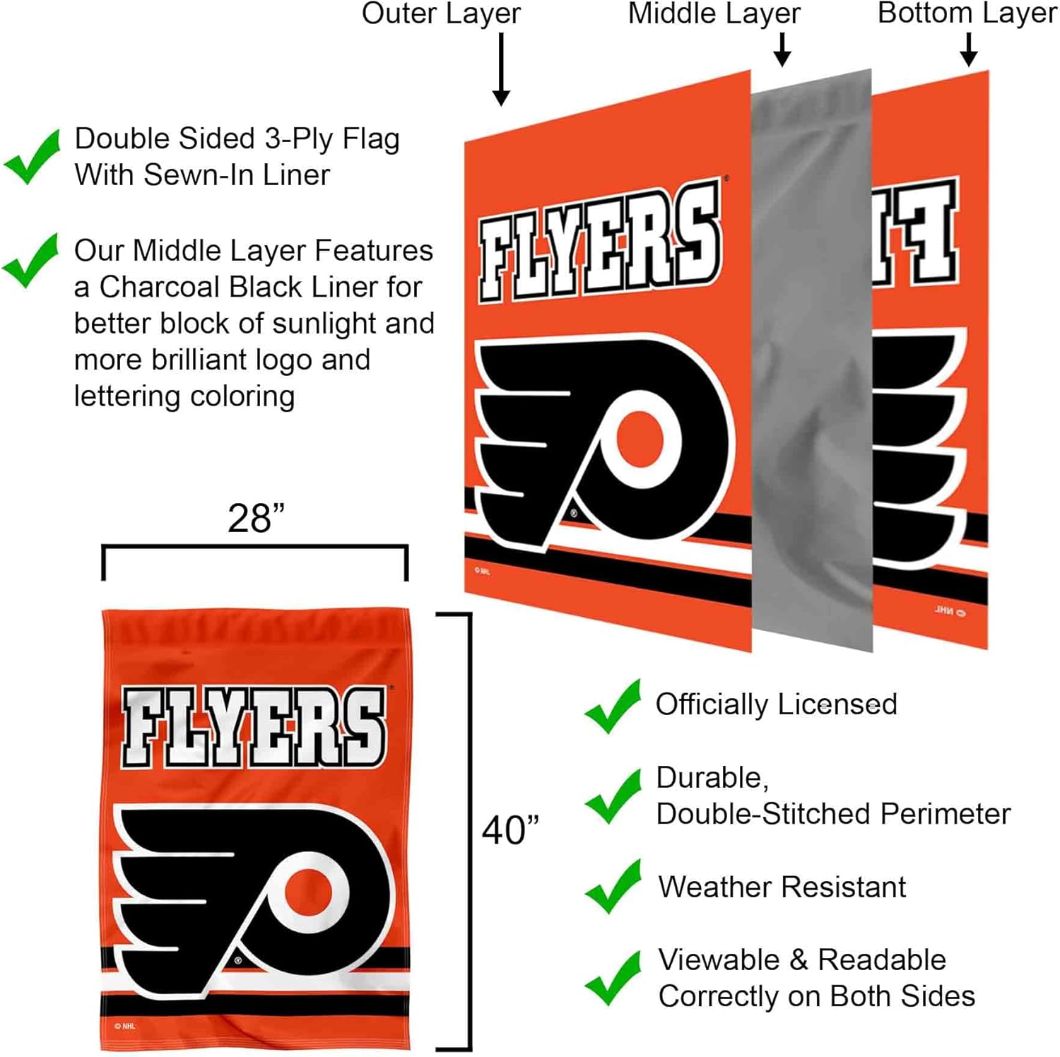 Philadelphia Flyers Two Sided House Flag