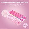 Teclado Gamer Razer Ornata V3 TKL, Edición Hello Kitty & Friends | Teclas de Perfil Bajo, Switches Mecha-Membrana, Keycaps con Recubrimiento UV, Teclas Multimedia Retroiluminadas, Iluminación RGB de 8 Zonas, Reposamuñecas Magnético 5