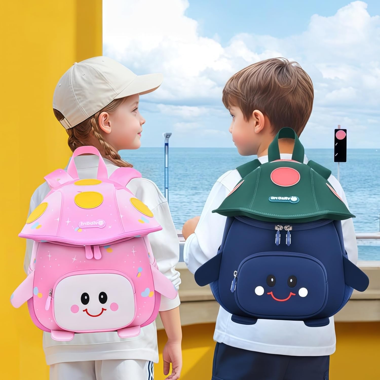 Toddler Backpacks for Girls Boys, Kids Anti-Lost Daycare Bag for School, Cute Kindergarten Preschool Bookbag, Purple - Image 7