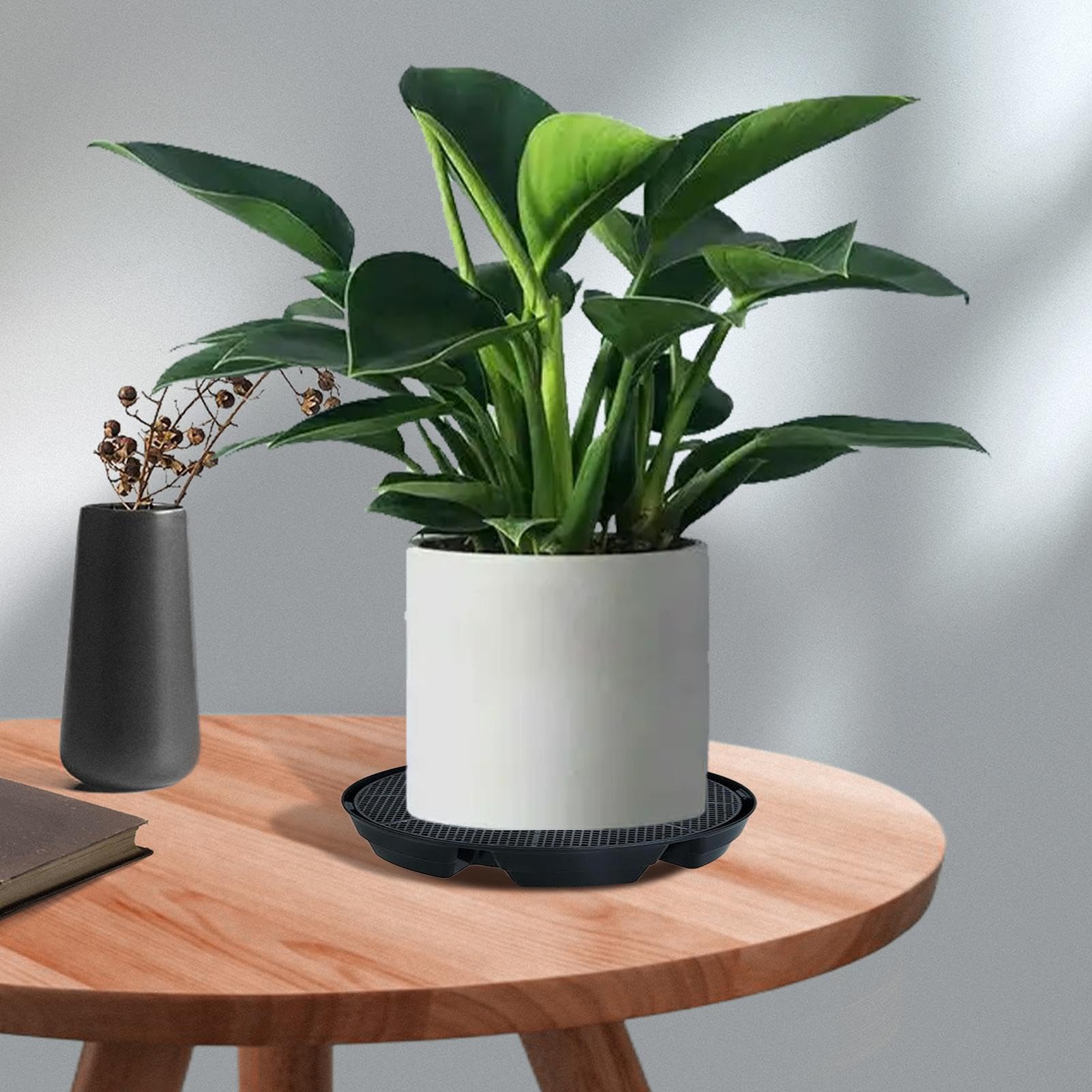 Base Autoirrigante 4 Pezzi Dispositivi Giardinaggio Fiori Da Vaso | Sottovaso Con Irrigazione Automatica Per Serra, Patio, Sentiero, Cortile, Fattoria, Tenda Da
