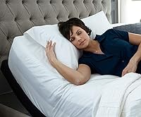 Vista 5 de Top Split Cal-King - Sábana bajera ajustable para dormir con número de camas, 100% algodón egipcio, 1000 hilos, sábana bajera media dividida