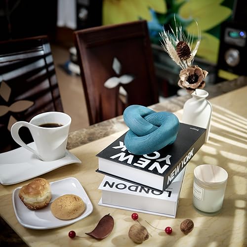 Miniatura 8 de Decoración de nudo de madera de 2 eslabones, para mesa de centro celta bohemia, estantería, hogar, sala de estar, mesita de noche, oficina, granja,