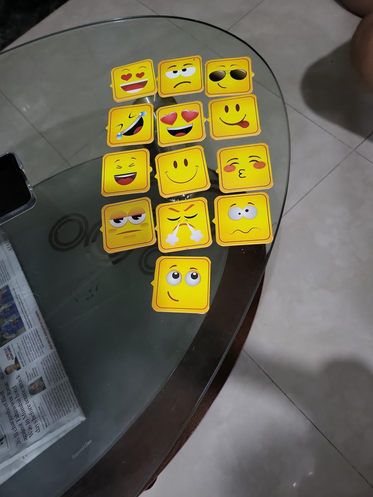 BOOKWORM Smiley Series Profile Cut Magnetic Bookmark | Set of 12 ...