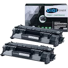 05A CE505A CF280A Toner Cartridge Replacement for HP CE505A CF280A 05A Toner Cartridge for use in HP Laserjet P2035 P2035n P2050 P2055 P2055d P2055dn P2055x Printers 2-Pack, Black