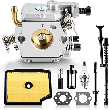 Carbhub MS200 Carburetor for Stihl MS200 MS200T 020T 020 Chainsaw Carb with Air Filter Fuel Line Hose, C1Q-S126B Carburetor Replace 1129 120 0653, MS200T Carburetor