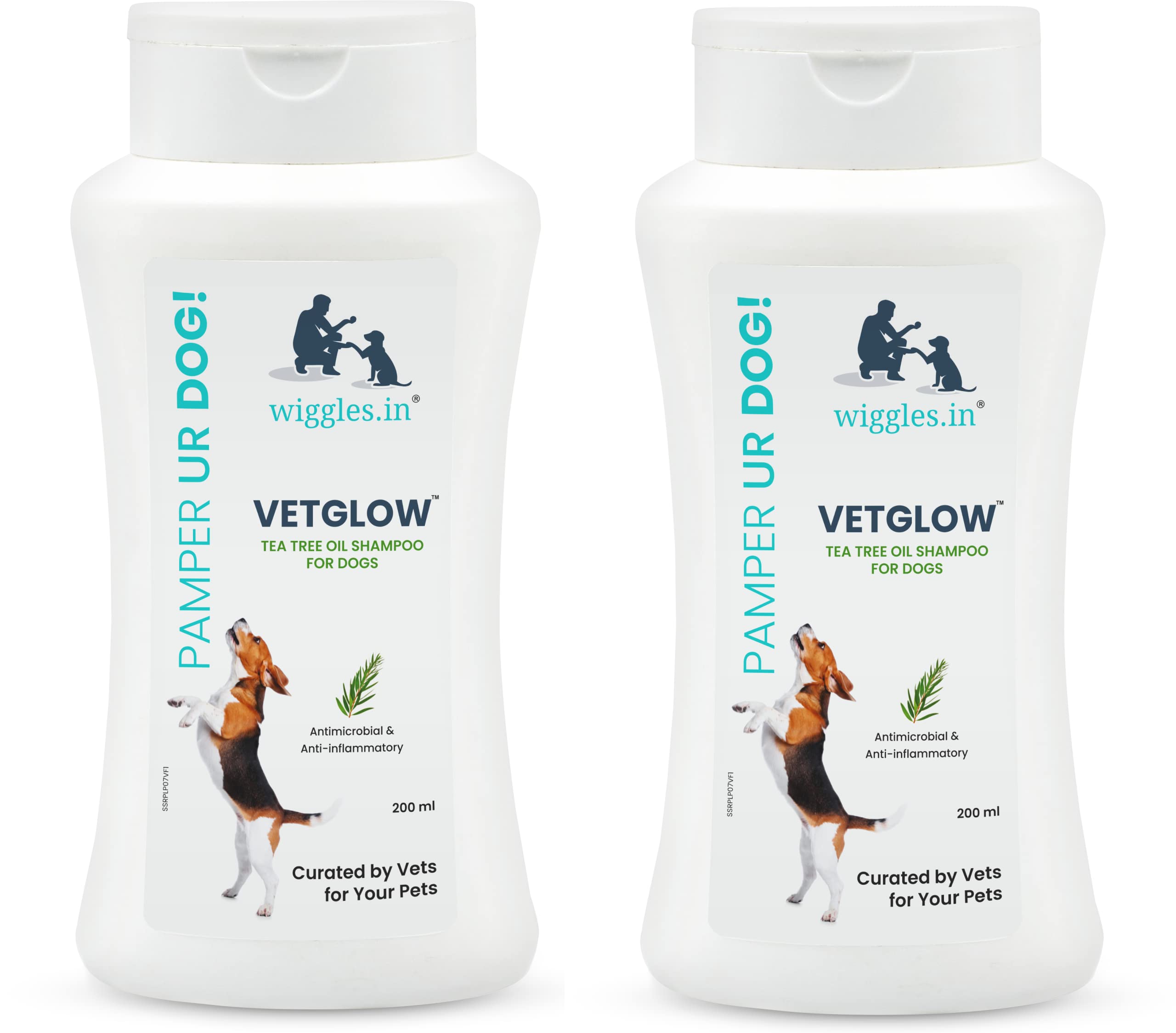 Wiggles Vetglow Dog Shampoo for Labrador, German Shepherd, Golden Retriever, 400 Milliliters-Dogs Puppy Shampoo for Shih Tzu, Ticks Fleas, Skin Treatment (B09Y3KMCKT) Amazon Price History, Amazon Price Tracker