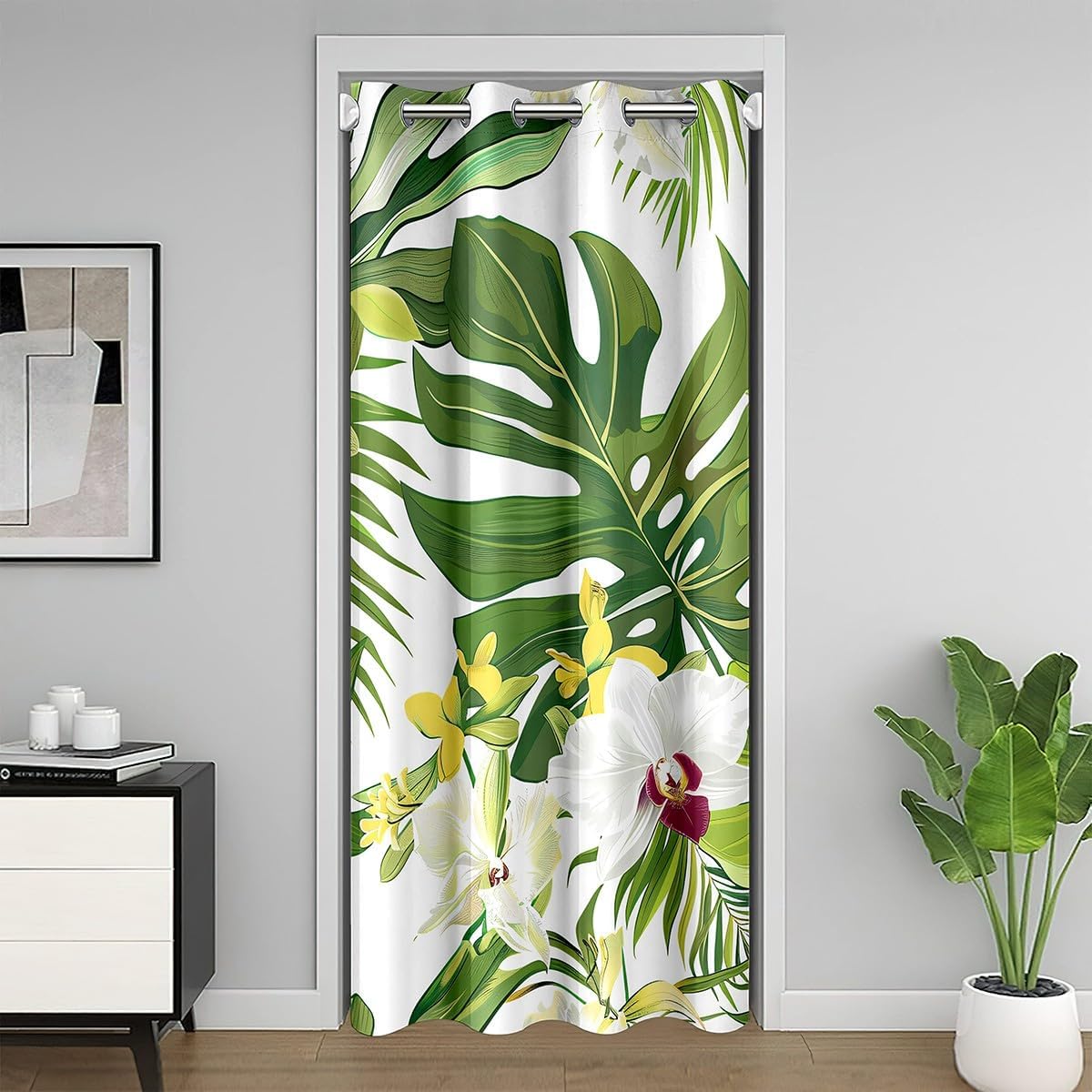 Feelyou Wild Animal Door Curtain Doorway Privacy 59x80 Inch 1 Panel Wild Bear Closet Door Cover Curtain Wildlife Bear 30%-50% Darkening Blackout Curtain Set Smoky Mountain Doors with Windows