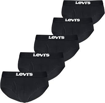 Levis Mens 5-pack Brief, Soft Cotton, Tag-free, Breathable Comfort