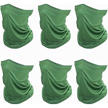SHEVERCH 6 Pack Neck Gaiter Face Mask Sun UV Protection For Men Women