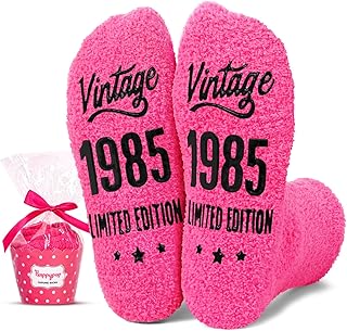 HAPPYPOP Birthday Gift for Women - 1981 1976 Female Socks, 50 Year Old Birthday Gift Ideas
