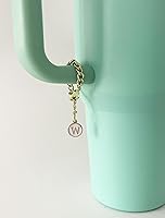 Vista 21 de Tovly 2PCS Stanley Cup Accessories Letter Charms Name ID Initial Letter Handle Personalized Charm For Stanley Tumbler