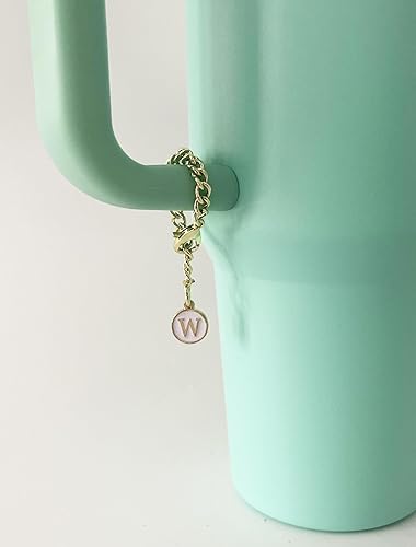 Miniatura 21 de Tovly 2PCS Stanley Cup Accessories Letter Charms Name ID Initial Letter Handle Personalized Charm For Stanley Tumbler