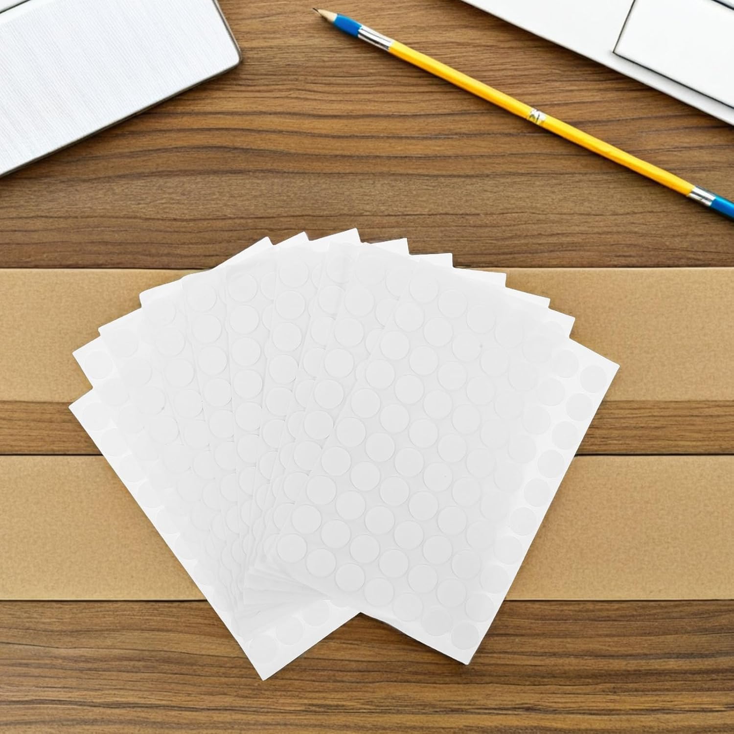 UKCOCO Double Sided Foam Adhesive Dots, 10 Sheets White