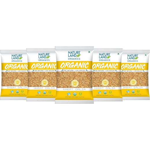 Natureland Wheat Dalia 500g Pack - Organic