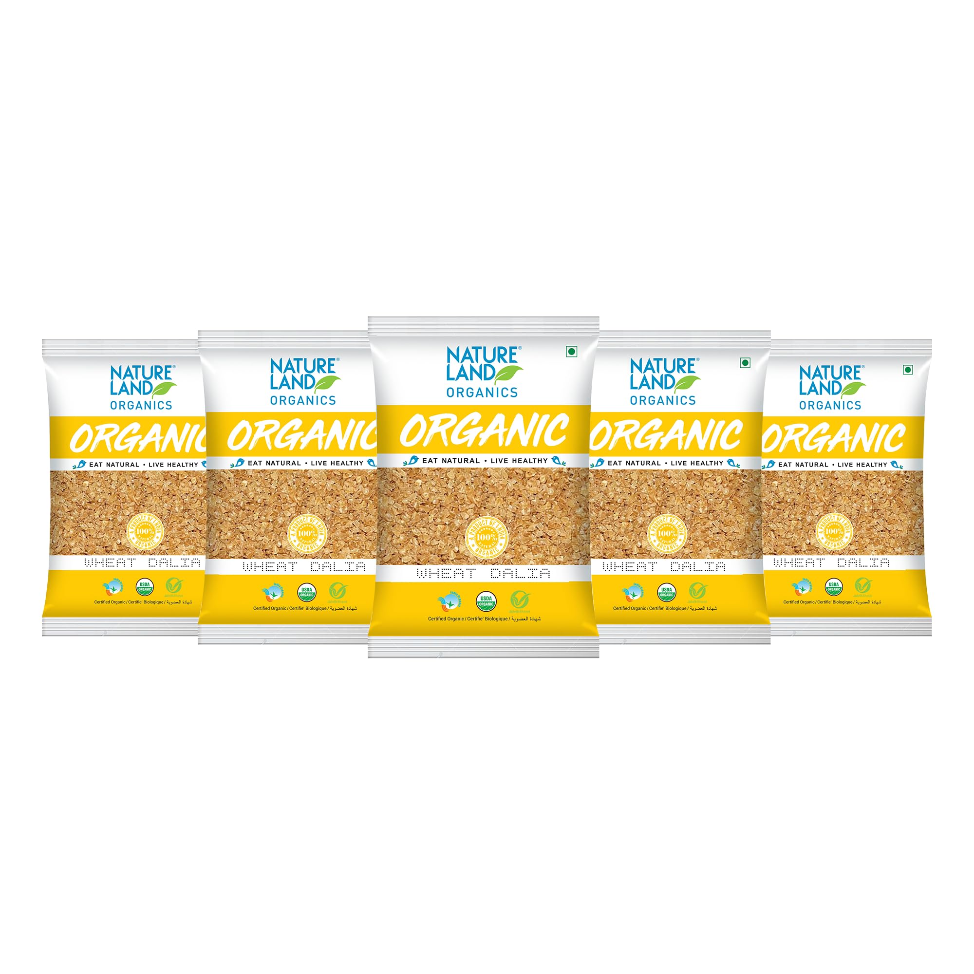 Natureland Organics Wheat Dalia (Porridge) 500 Gm (Pack of 5) - Organic Dalia (B081N9YRXP) Amazon Price History, Amazon Price Tracker
