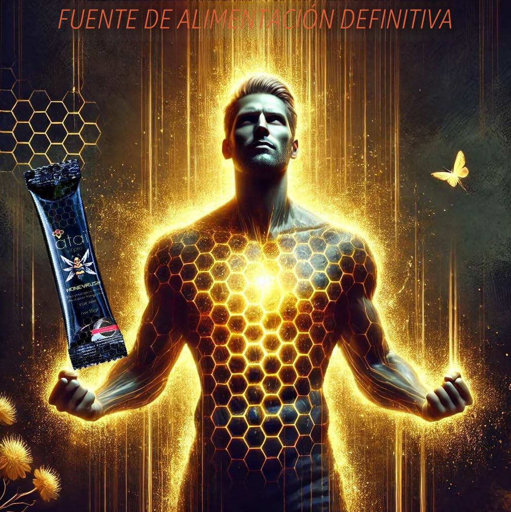 HONEY BEERUSH Miel Afrodisíaco Potenciador Energético Libido Intensa Hombre 12 sobres 15g