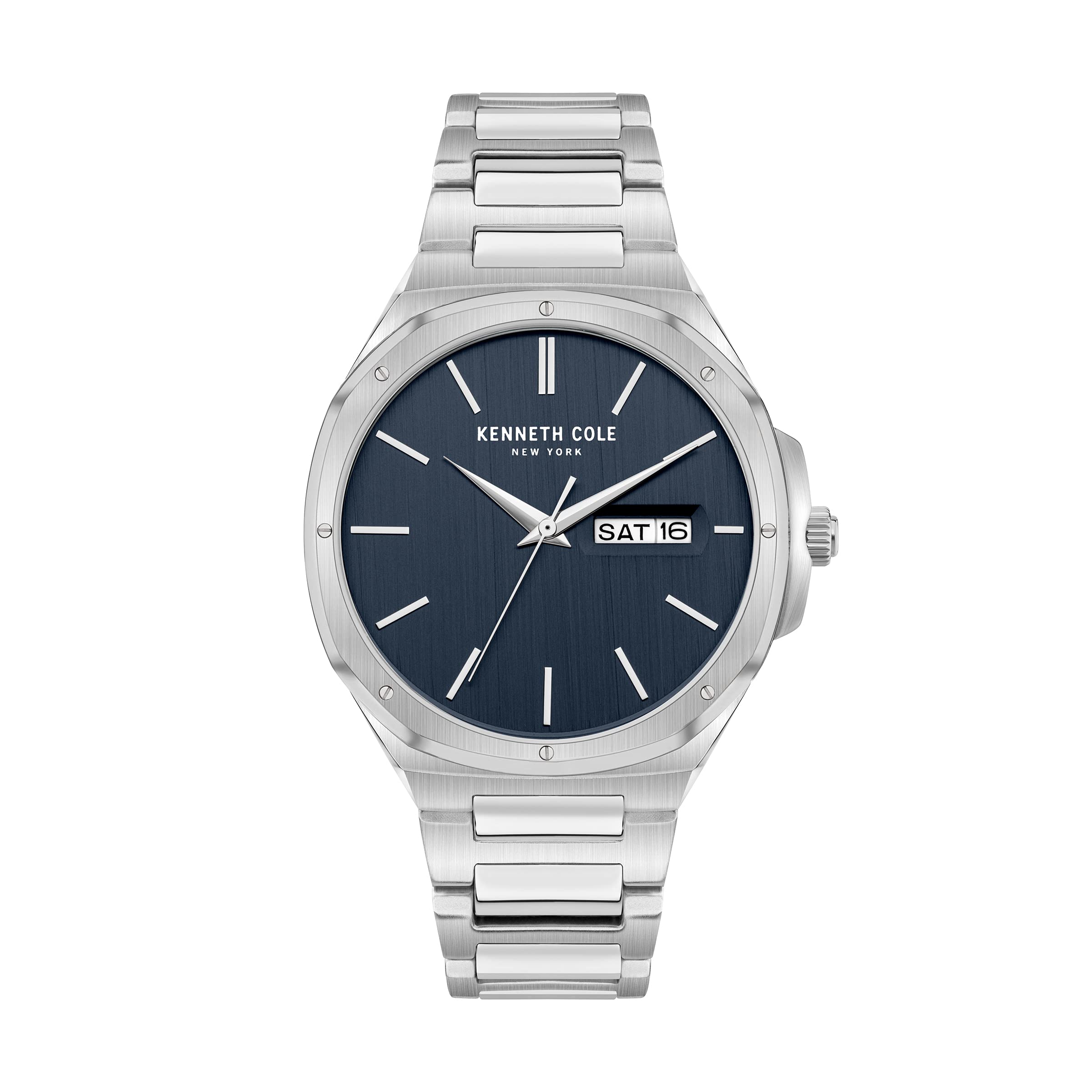 Kenneth Cole Quartz Analog Blue Dial Stainless Steel Strap Watch for Men-NEKCWGH2104803MN (B09FTLFQL1) Amazon Price History, Amazon Price Tracker