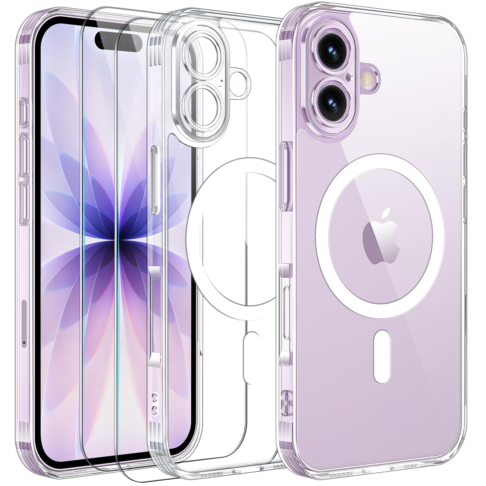 Yohii Custodia Trasparente Con Vetro Temperato Per 17 Pro – Militare, MagSafe E Protezione Fotocamera