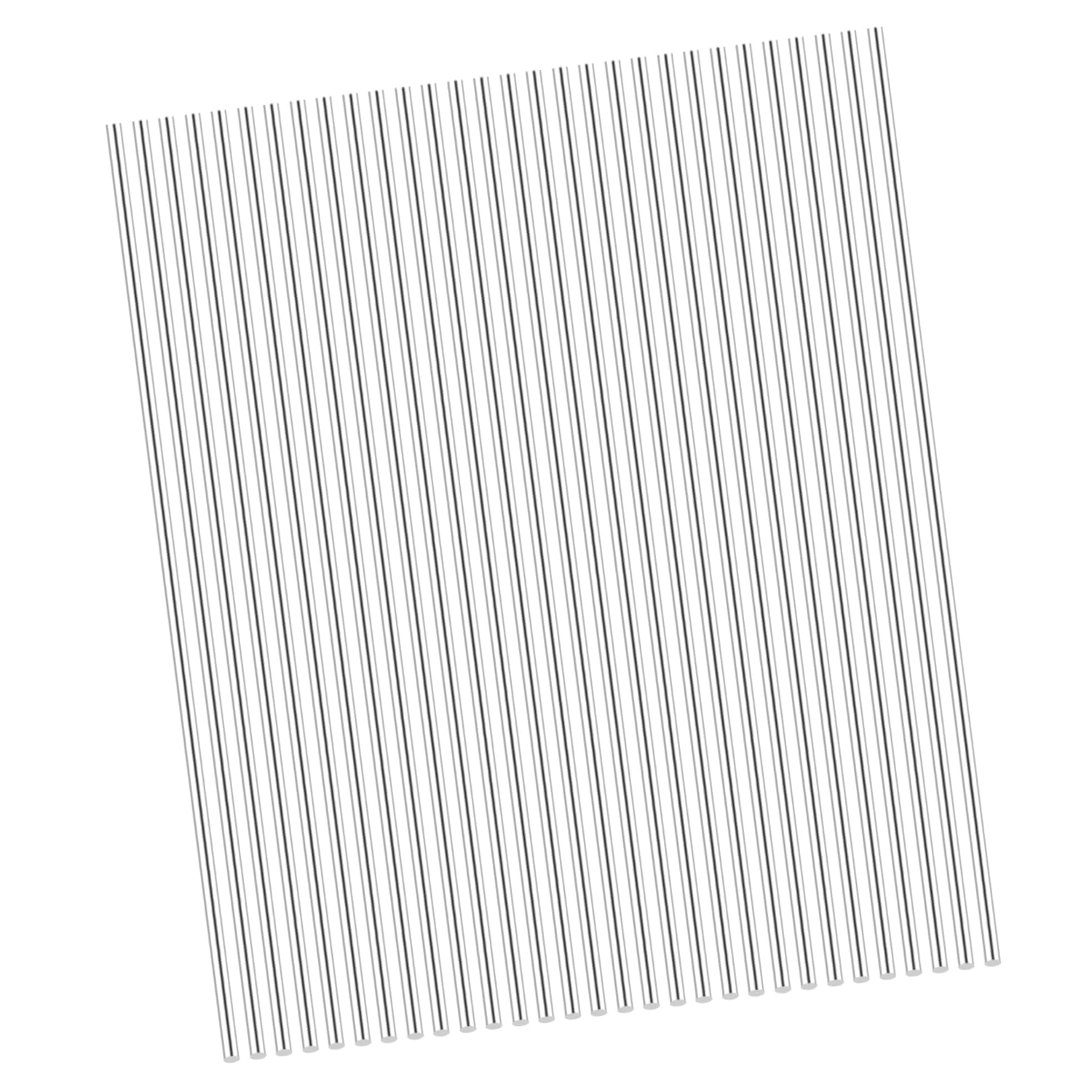 30Pcs 2mm x 406mm Aluminum Rod,16 Inch(406mm) Long 1/12 Inch(0.083"-2.116mm) Diameter Aluminum Round Rod Metal Bar Solid Stick for DIY Craft, New