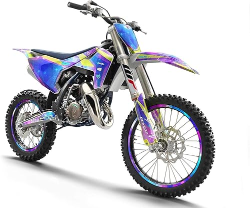 Miniatura 2 de 2018-2023 Mini TC 50 Space KADET Galaxy Senge Graphics Complete Kit Compatible with Husqvarna