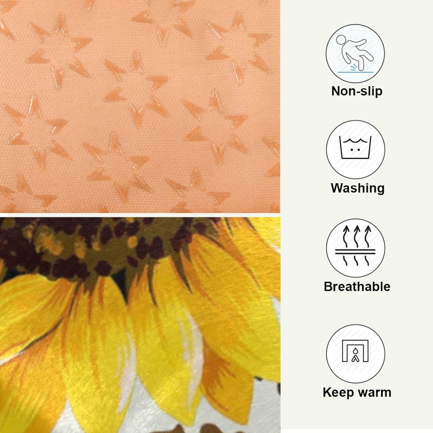 review Retro Sunflower Dog Bed Mat Brown Leopard Comfortable Pet Kennel Beds Washable Cat Beds Crate Pad Pets Sleeping Mattress for Large Medium Small Dogs 24 x18 Inch
