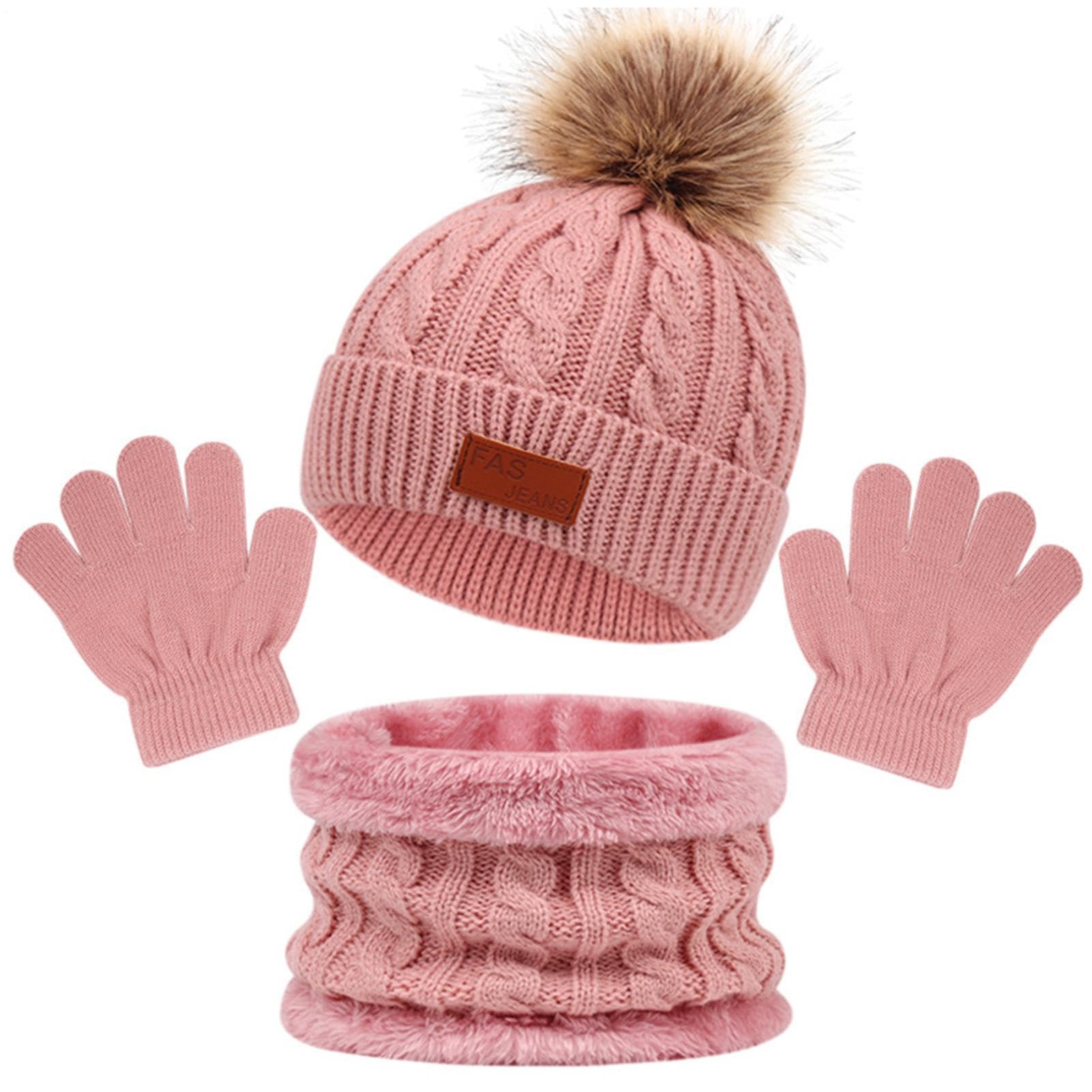 Gorros y guantes para niños con polaina de cuello transpirable para ropa de esquí 8