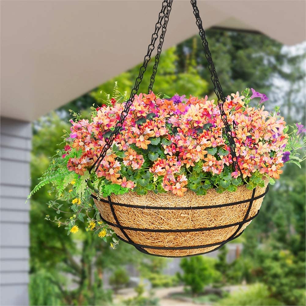 Tim Tim Agro Alloy Steel 10 Pcs 20 Inch Hanging Chain For Bird Feeders,Garden Plant Hangers For Decorative Ornaments, Planters, Billboards, Lanterns, Wind Chimes, Outdoor/Indoor Use(Black) - Image 7 thumbnail