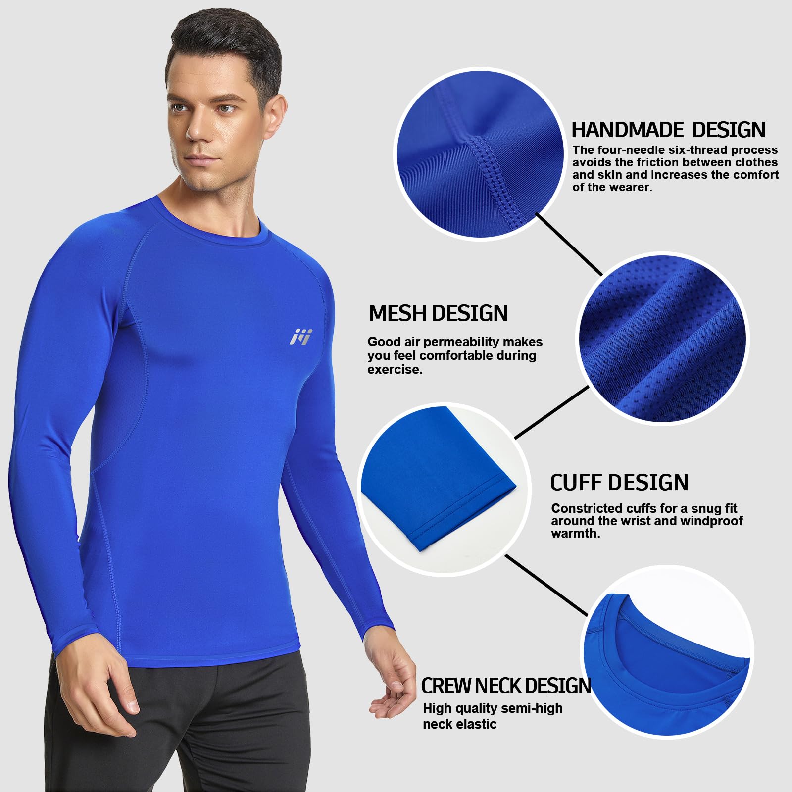 MEETWEE koszulka kompresyjna Mężczyźni Kompressionsshirt Herren