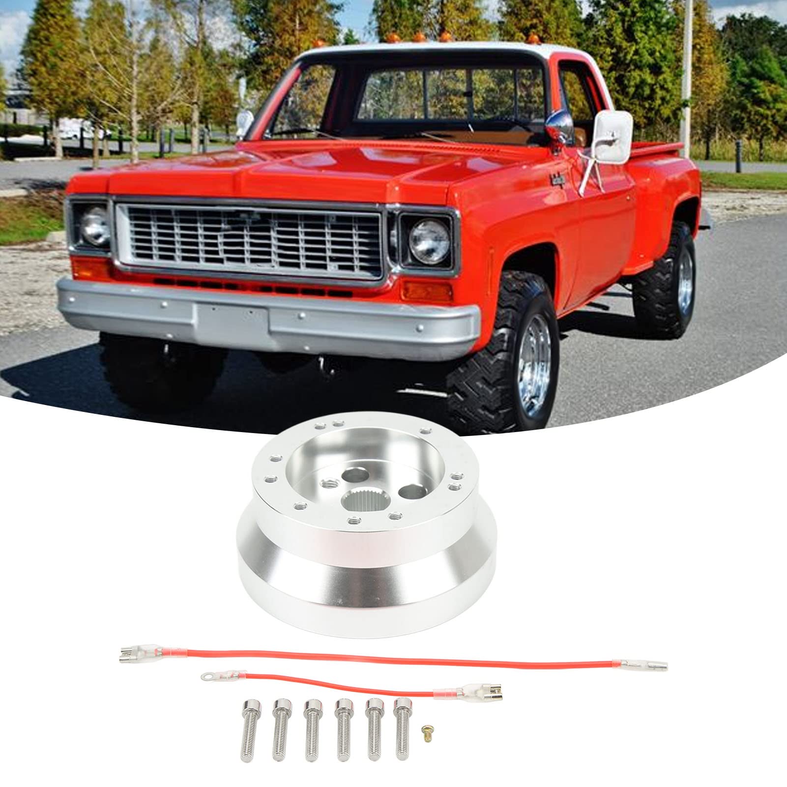 Adattatore Per Mozzo Lucidato Per Volante Auto Per Chevrolet 5/6 Adattatore Per Mozzo Lucidato Per Volante Auto Per Chevrolet 5/6