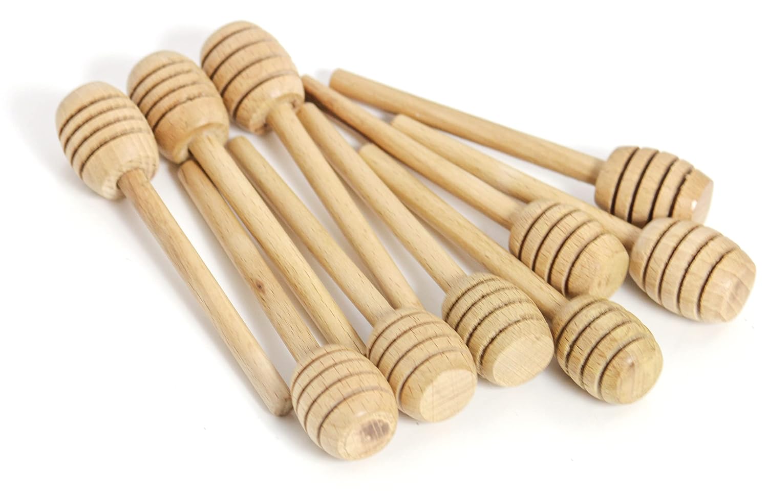 Pack 12 Honey Dipper Wooden Stick Honey Dipper Stick Spoon