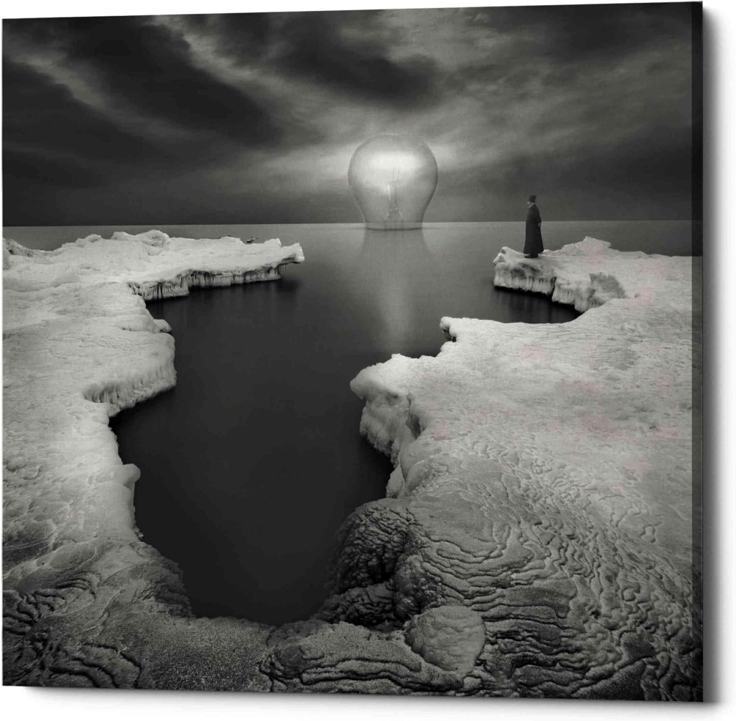 Epic Graffiti 'Lighthouse' by Dariusz Klimczak, Canvas Wall Art, 12"x12"