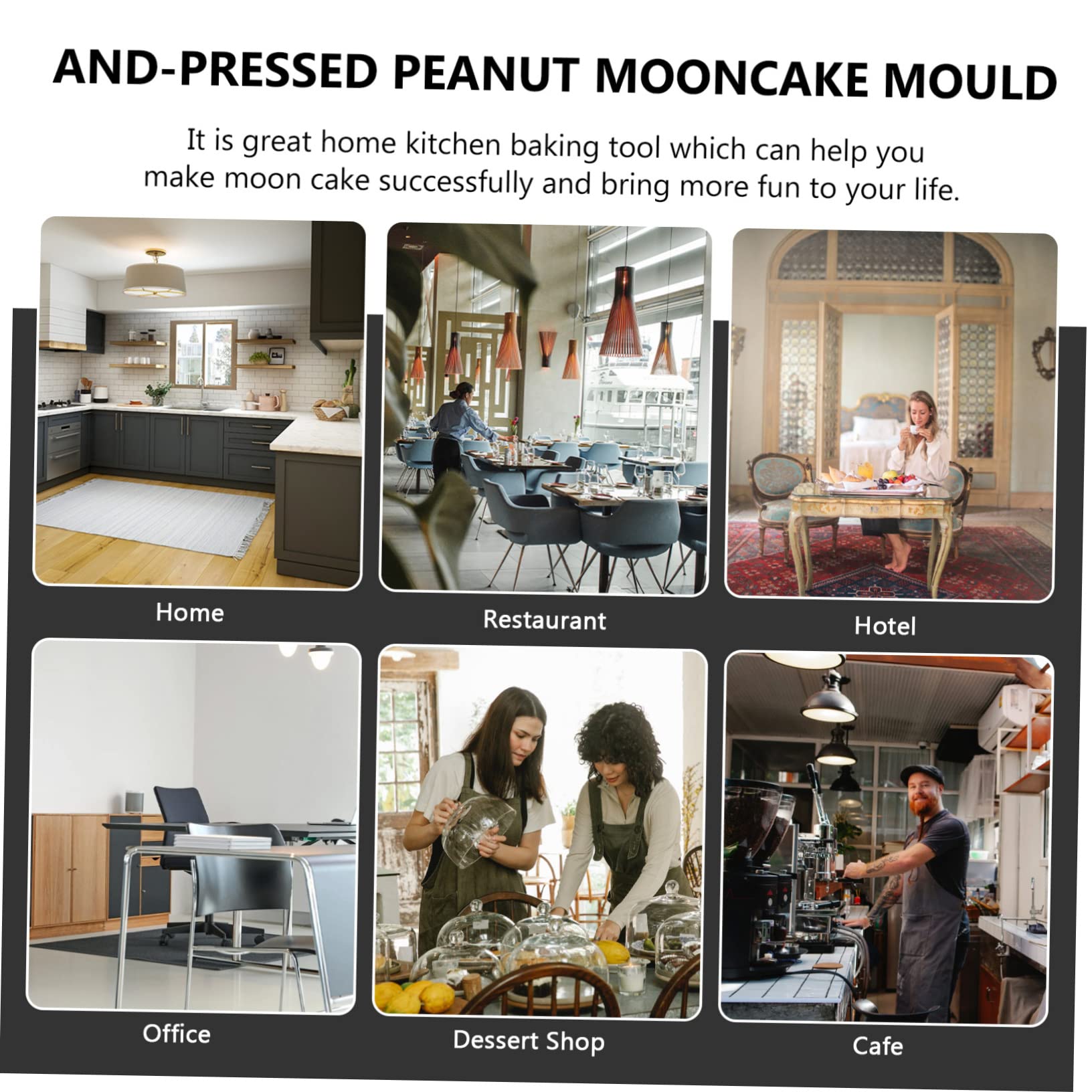 4 Sätze Mondkuchenform Backform Mit Handpresse Käsekuchenform -formpresse Stempel Zum Backen Von Keksen Kuchen-fondant- Keksausstecherform Kekspresse Weiß Plastik Amosfun