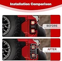 Vista 6 de para Ford Bronco Raptor Guarda de Luz Trasera Cúpula Compatible con Ford Bronco Raptor 2021 2022 2023 2024 Accesorios Exteriores Negros 2 piezas