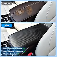 Vista 5 de Funda para consola central Mazda CX-30 2020-2025 2026, impermeable y antiarañazos, funda para reposabrazos de consola Lether 2025 CX30 2023 2024